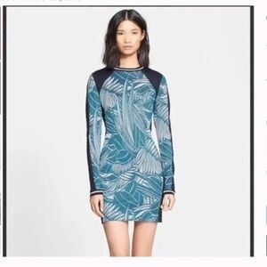 Veronica Beard Jacquard Palm Bodycon Dress, Size L (Only worn Once!)